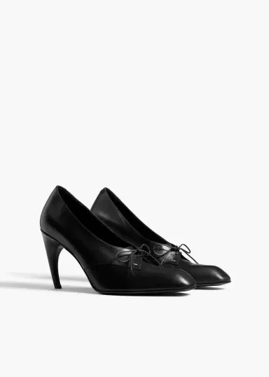 Khaite Colt Pump In Black Glazed Leather | Thumbnail 2 Khaite Colt Pump In Black Glazed Leather | Thumbnail 2