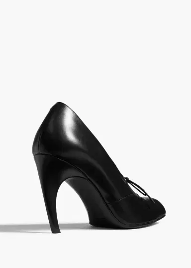 Khaite Colt Pump In Black Glazed Leather | Thumbnail 4 Khaite Colt Pump In Black Glazed Leather | Thumbnail 4