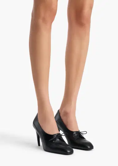 Khaite Colt Pump In Black Glazed Leather | Thumbnail 5 Khaite Colt Pump In Black Glazed Leather | Thumbnail 5