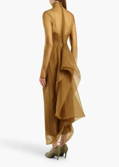 Khaite Toldo Dress In Bronze | Thumbnail 4 Khaite Toldo Dress In Bronze | Thumbnail 4