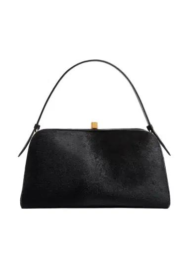 Khaite Cate Bag In Black Haircalf | Thumbnail 1 Khaite Cate Bag In Black Haircalf | Thumbnail 1