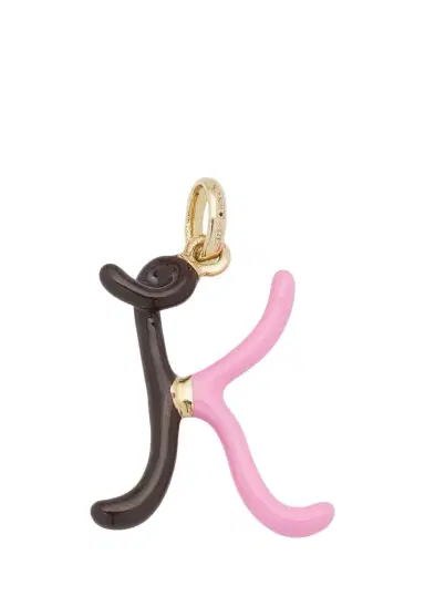 Bea Bongiasca Enamel Letter Necklace | Thumbnail 1 Bea Bongiasca Enamel Letter Necklace | Thumbnail 1
