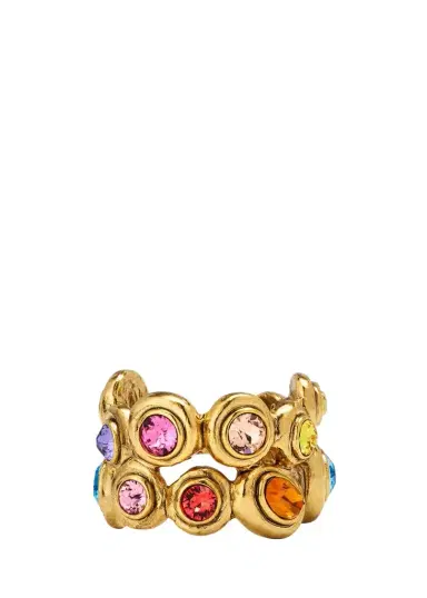 Oscar de la Renta Crystal Gumdrop Double Ring | Thumbnail 1 Oscar de la Renta Crystal Gumdrop Double Ring | Thumbnail 1