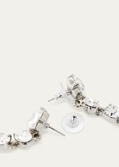Oscar de la Renta Emma Multi-Cut Crystal Earrings | Thumbnail 4 Oscar de la Renta Emma Multi-Cut Crystal Earrings | Thumbnail 4