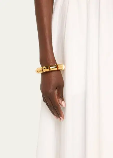 Alaïa Goldtone Coil Bracelet | Thumbnail 2 Alaïa Goldtone Coil Bracelet | Thumbnail 2