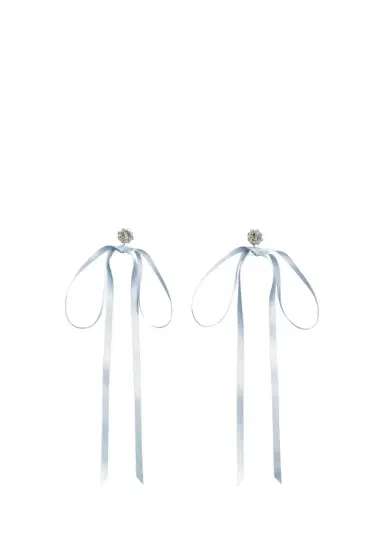 Simone Rocha Bow Ribbon Stud Earrings | Thumbnail 3 Simone Rocha Bow Ribbon Stud Earrings | Thumbnail 3