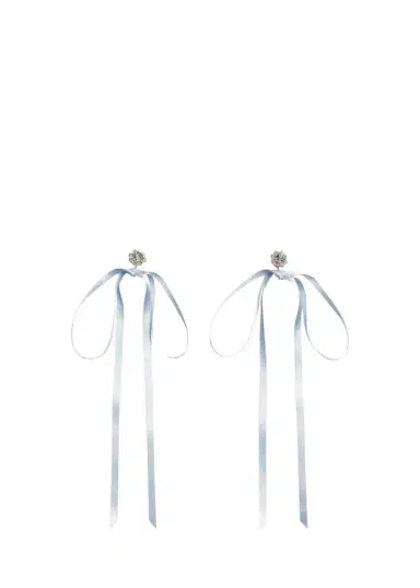 Simone Rocha Bow Ribbon Stud Earrings | Thumbnail 1 Simone Rocha Bow Ribbon Stud Earrings | Thumbnail 1