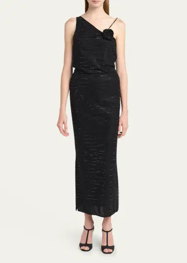 Giorgio Armani Embellished Rose One-Shoulder Gown | Thumbnail 2 Giorgio Armani Embellished Rose One-Shoulder Gown | Thumbnail 2