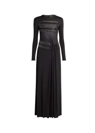 Giorgio Armani Crystal Sheer Midriff Jersey Gown | Thumbnail 1 Giorgio Armani Crystal Sheer Midriff Jersey Gown | Thumbnail 1
