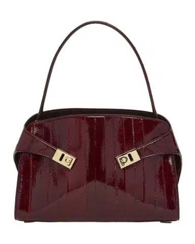 Ferragamo Hug Eel Leather Shoulder Bag | Thumbnail 1 Ferragamo Hug Eel Leather Shoulder Bag | Thumbnail 1