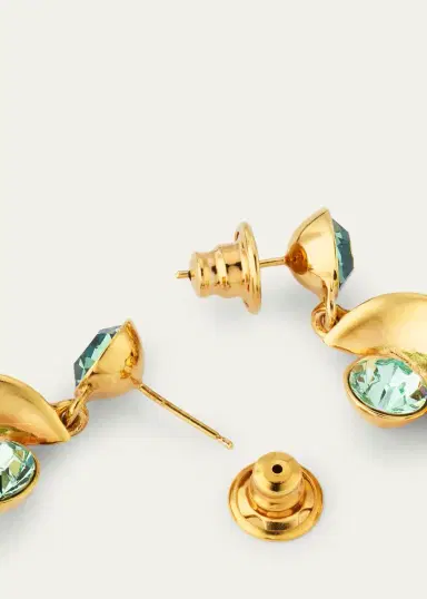 Oscar de la Renta Crystal Wave Drop Earrings | Thumbnail 4 Oscar de la Renta Crystal Wave Drop Earrings | Thumbnail 4