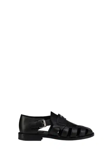 Christian Louboutin Men's Kemet Leather Fisherman Sandals | Thumbnail 1 Christian Louboutin Men's Kemet Leather Fisherman Sandals | Thumbnail 1