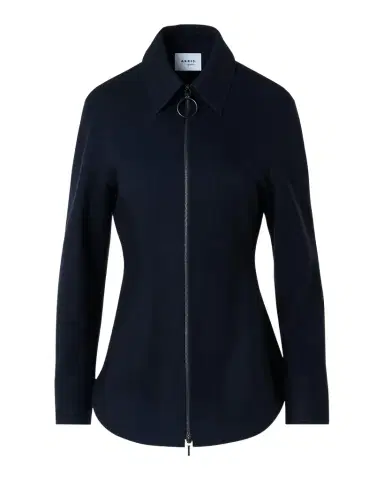Akris punto Wool-Cashmere Zip-Front Blouse | Thumbnail 1 Akris punto Wool-Cashmere Zip-Front Blouse | Thumbnail 1