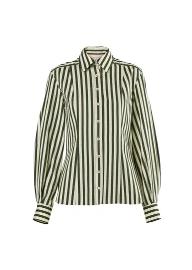 Carolina Herrera Isabella Striped Cotton Shirt | Thumbnail 1 Carolina Herrera Isabella Striped Cotton Shirt | Thumbnail 1