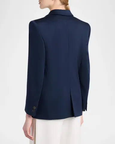 Giorgio Armani Wool-Silk Double-Breasted Blazer Jacket | Thumbnail 3 Giorgio Armani Wool-Silk Double-Breasted Blazer Jacket | Thumbnail 3