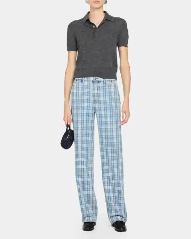 Burberry Drusilla Check Denim Straight-Leg Jeans | Thumbnail 2 Burberry Drusilla Check Denim Straight-Leg Jeans | Thumbnail 2