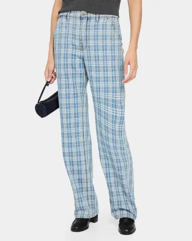 Burberry Drusilla Check Denim Straight-Leg Jeans | Thumbnail 4 Burberry Drusilla Check Denim Straight-Leg Jeans | Thumbnail 4
