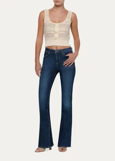 L'Agence Galene Mixed-Stitch Sweater Tank Top | Thumbnail 2 L'Agence Galene Mixed-Stitch Sweater Tank Top | Thumbnail 2