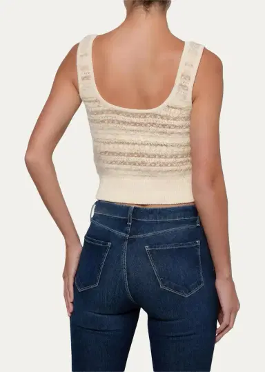 L'Agence Galene Mixed-Stitch Sweater Tank Top | Thumbnail 3 L'Agence Galene Mixed-Stitch Sweater Tank Top | Thumbnail 3
