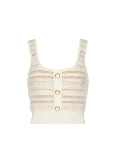 L'Agence Galene Mixed-Stitch Sweater Tank Top | Thumbnail 1 L'Agence Galene Mixed-Stitch Sweater Tank Top | Thumbnail 1