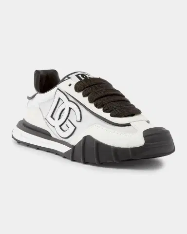 Dolce & Gabbana Men's DG Athletic Nylon and Leather Sneakers | Thumbnail 6 Dolce & Gabbana Men's DG Athletic Nylon and Leather Sneakers | Thumbnail 6