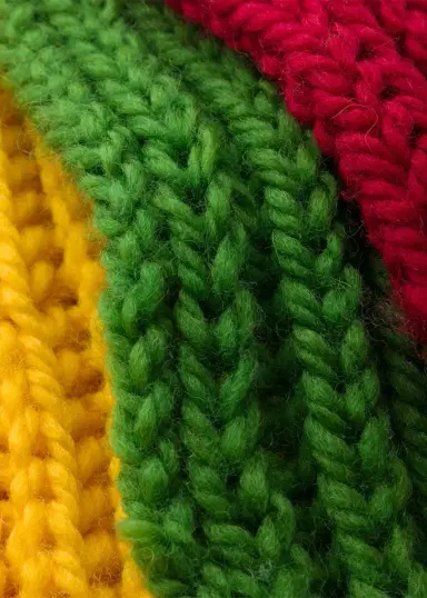 Prada Colorblock Rib-Knit Wool Scarf | Thumbnail 4 Prada Colorblock Rib-Knit Wool Scarf | Thumbnail 4