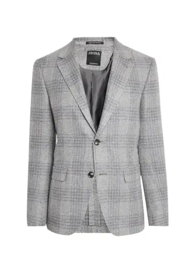 Zegna Men's Oasi Cashmere Plaid Single-Breasted Sport Coat | Thumbnail 1 Zegna Men's Oasi Cashmere Plaid Single-Breasted Sport Coat | Thumbnail 1