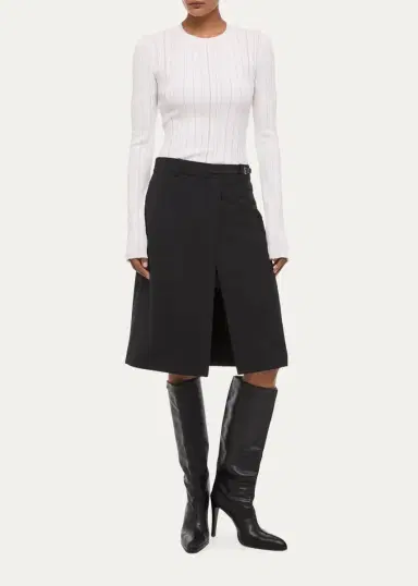 Helmut Lang Belted Asymmetric Skirt | Thumbnail 2 Helmut Lang Belted Asymmetric Skirt | Thumbnail 2