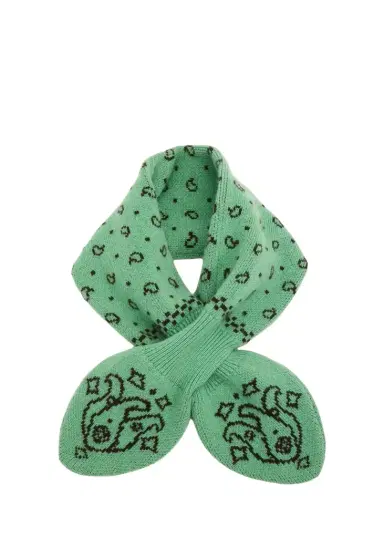 Guest In Residence Bandana Bowtie Wool-Cashmere Scarf | Thumbnail 1 Guest In Residence Bandana Bowtie Wool-Cashmere Scarf | Thumbnail 1