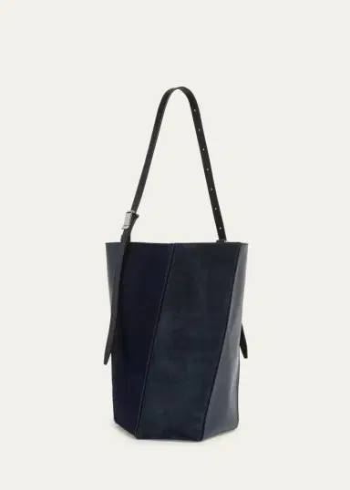 Proenza Schouler Hex Leather & Calf Hair Bucket Bag | Thumbnail 3 Proenza Schouler Hex Leather & Calf Hair Bucket Bag | Thumbnail 3