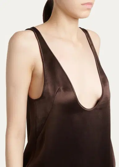 Tom Ford Plunging Scoop-Neck Silk Tank Top | Thumbnail 5 Tom Ford Plunging Scoop-Neck Silk Tank Top | Thumbnail 5