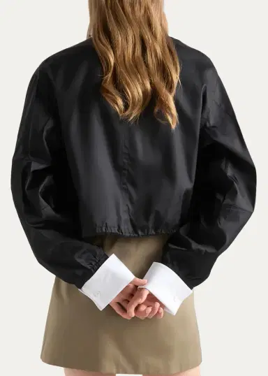 Prada Logo Drawstring-Hem Jacket | Thumbnail 3 Prada Logo Drawstring-Hem Jacket | Thumbnail 3