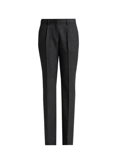 Balenciaga Micro-Houndstooth Wool-Blend Slim-Fit Pants | Thumbnail 1 Balenciaga Micro-Houndstooth Wool-Blend Slim-Fit Pants | Thumbnail 1