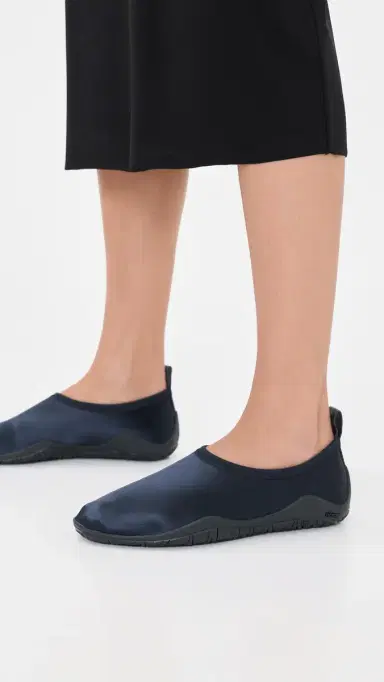 Jil Sander Elbe Satin Slip On Flats Ink | Thumbnail 3 Jil Sander Elbe Satin Slip On Flats Ink | Thumbnail 3
