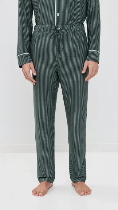 Eberjey William Printed Long Pajamas et Duo tripe Pine/ | Thumbnail 5 Eberjey William Printed Long Pajamas et Duo tripe Pine/ | Thumbnail 5