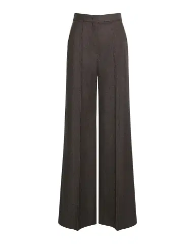 Max Mara Wool Twill Wide-Leg Trousers | Thumbnail 1 Max Mara Wool Twill Wide-Leg Trousers | Thumbnail 1