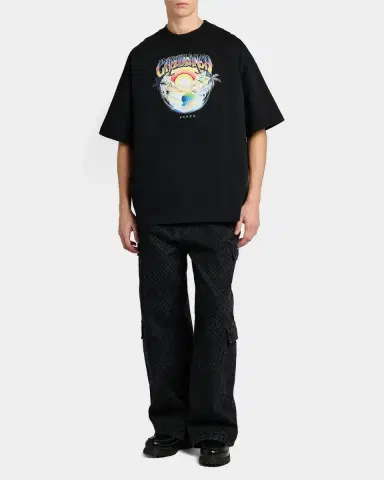 Casablanca Oversized Logo Graphic Cotton Crewneck T-Shirt | Thumbnail 2 Casablanca Oversized Logo Graphic Cotton Crewneck T-Shirt | Thumbnail 2