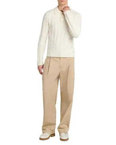 Casablanca Boucle-Knit Long-Sleeve Polo Shirt | Thumbnail 2 Casablanca Boucle-Knit Long-Sleeve Polo Shirt | Thumbnail 2