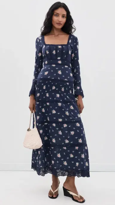 LoveShackFancy Ivelle Dress Inkwash | Thumbnail 5 LoveShackFancy Ivelle Dress Inkwash | Thumbnail 5