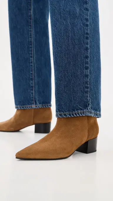 Black Suede Studio Blaze 45 Booties Tobacco Suede | Thumbnail 3 Black Suede Studio Blaze 45 Booties Tobacco Suede | Thumbnail 3