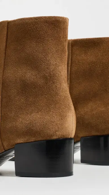 Black Suede Studio Blaze 45 Booties Tobacco Suede | Thumbnail 4 Black Suede Studio Blaze 45 Booties Tobacco Suede | Thumbnail 4