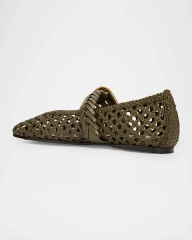 Zimmermann Alchemy Woven Leather Ballerina Flats | Thumbnail 2 Zimmermann Alchemy Woven Leather Ballerina Flats | Thumbnail 2