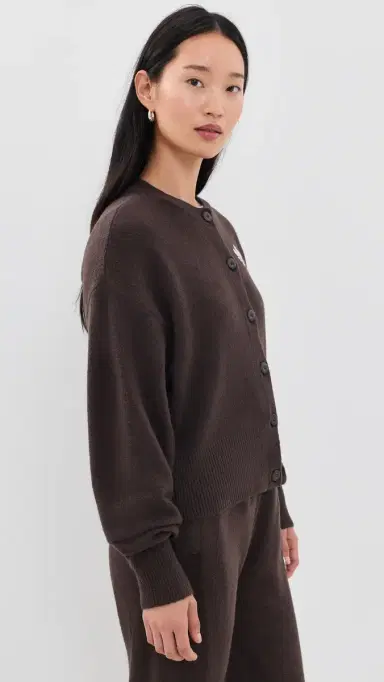 Adidas Essential Knit Cardigan Aurora Coffee | Thumbnail 5 Adidas Essential Knit Cardigan Aurora Coffee | Thumbnail 5