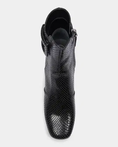 Roger Vivier Tres Vivier 45MM Snakeskin-Embossed Leather Ankle Boots | Thumbnail 4 Roger Vivier Tres Vivier 45MM Snakeskin-Embossed Leather Ankle Boots | Thumbnail 4