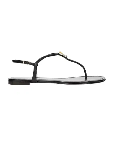 Giuseppe Zanotti Hobby Embellished Flat Leather Thong Sandals | Thumbnail 1 Giuseppe Zanotti Hobby Embellished Flat Leather Thong Sandals | Thumbnail 1