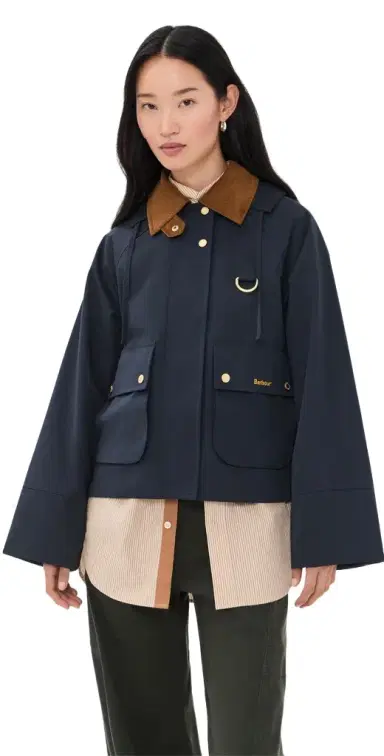 Barbour Terrington Showerproof Jacket Dark Navy/Shadow Classic | Thumbnail 1 Barbour Terrington Showerproof Jacket Dark Navy/Shadow Classic | Thumbnail 1