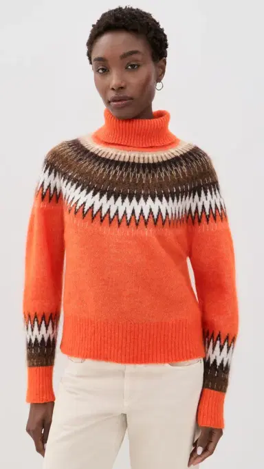 Aligne Dakota Fair Isle Sweater Orange | Thumbnail 2 Aligne Dakota Fair Isle Sweater Orange | Thumbnail 2