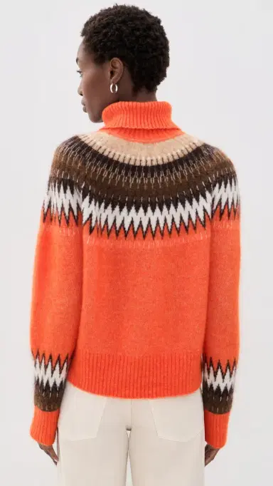 Aligne Dakota Fair Isle Sweater Orange | Thumbnail 3 Aligne Dakota Fair Isle Sweater Orange | Thumbnail 3