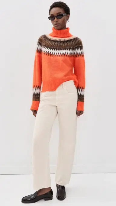 Aligne Dakota Fair Isle Sweater Orange | Thumbnail 5 Aligne Dakota Fair Isle Sweater Orange | Thumbnail 5