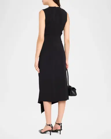 Veronica Beard Freja Asymmetric Draped Midi Dress | Thumbnail 3 Veronica Beard Freja Asymmetric Draped Midi Dress | Thumbnail 3